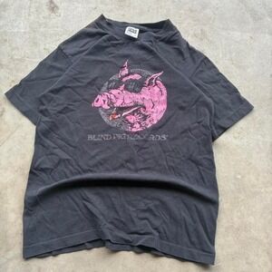 Vintage black tag anvil blind pig records front print single stitch tee